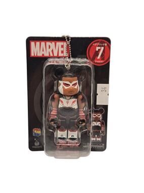 MEDICOM BE@RBRICK #7 – FALCON – MARVEL SERIES – 2021 KEYCHAIN – COLLECTIBLE